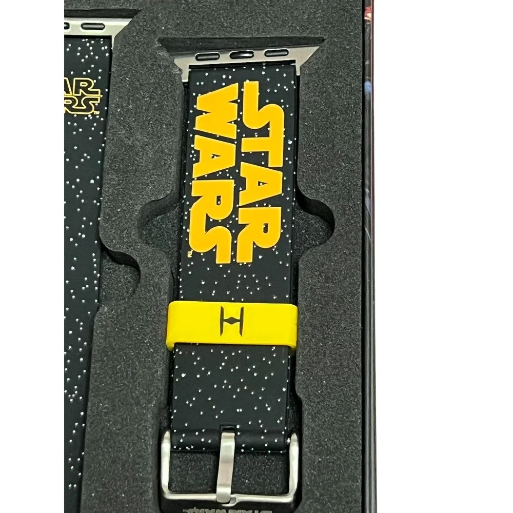 MobyFox Star Wars Galactic Black Silicone Apple Watch Compatible Band Strap‎